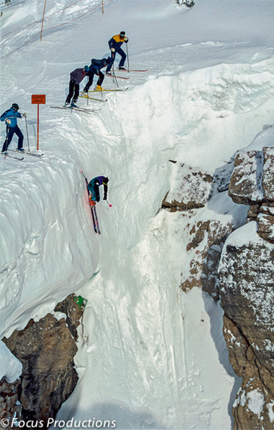 Doug Coombs, Corbet's Couloir, Jackson Hole, WY